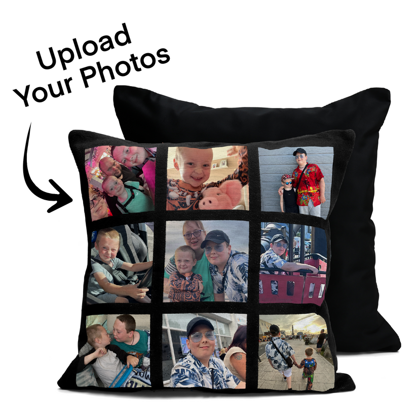 9 photo Personalised Cushion