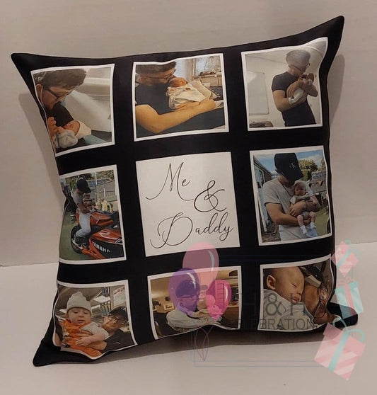 9 photo Personalised Cushion