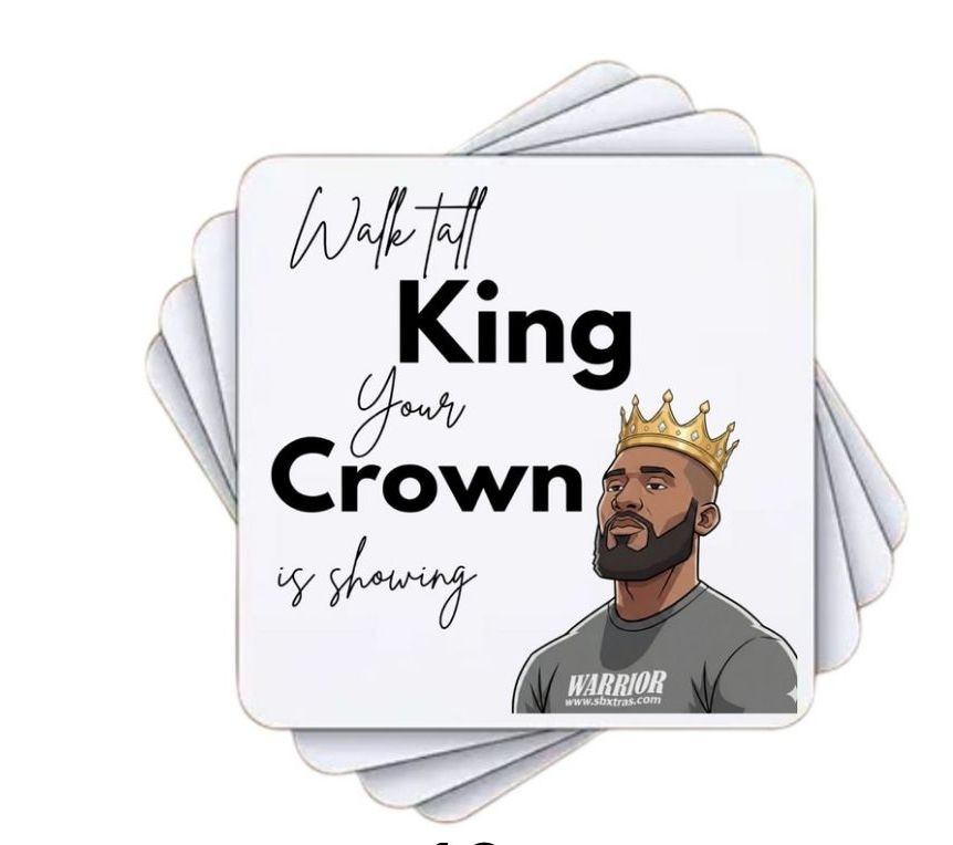 4 X Mens Rubber Coaster Personalised