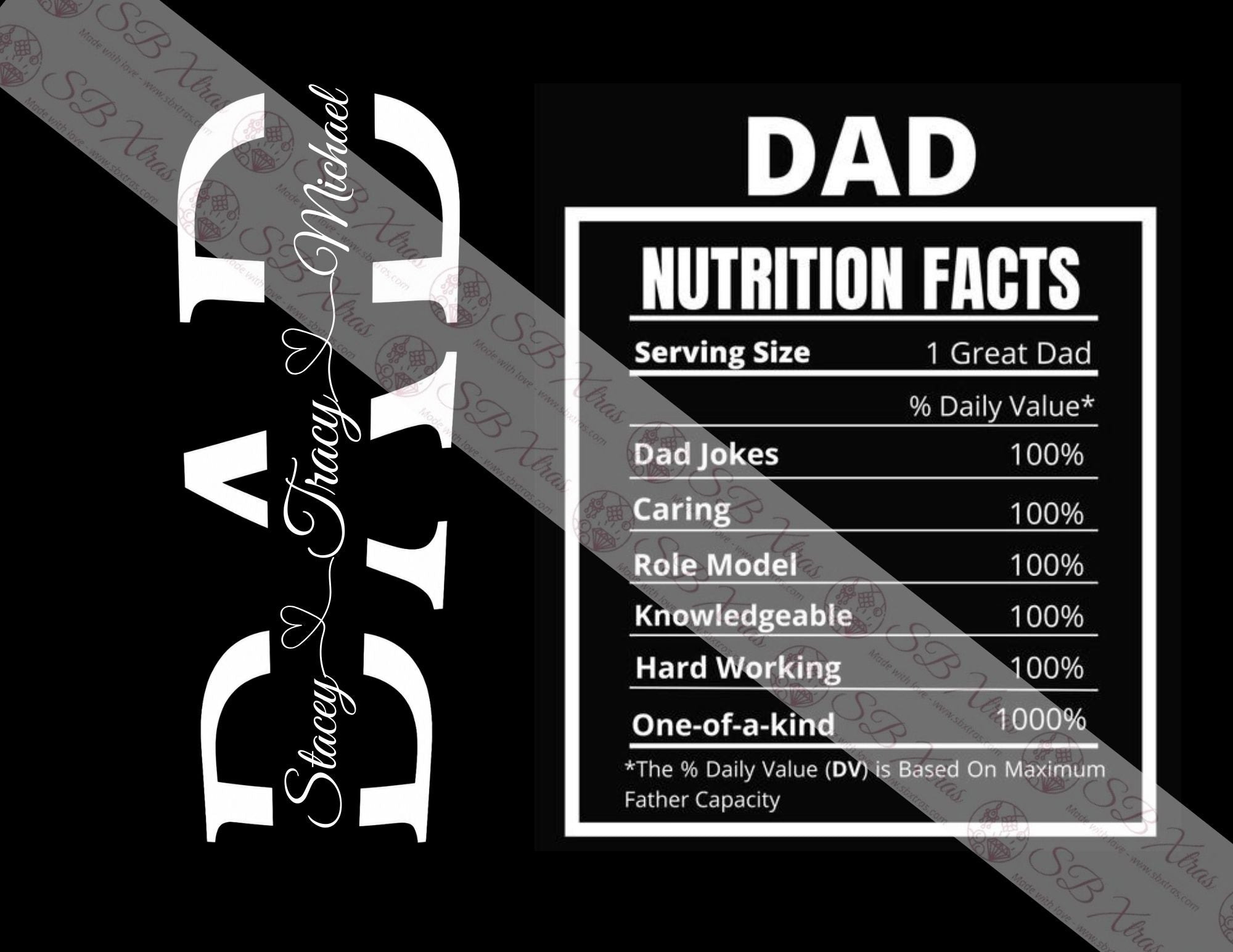 Father's Day Tumbler Personalised (20oz) Dad