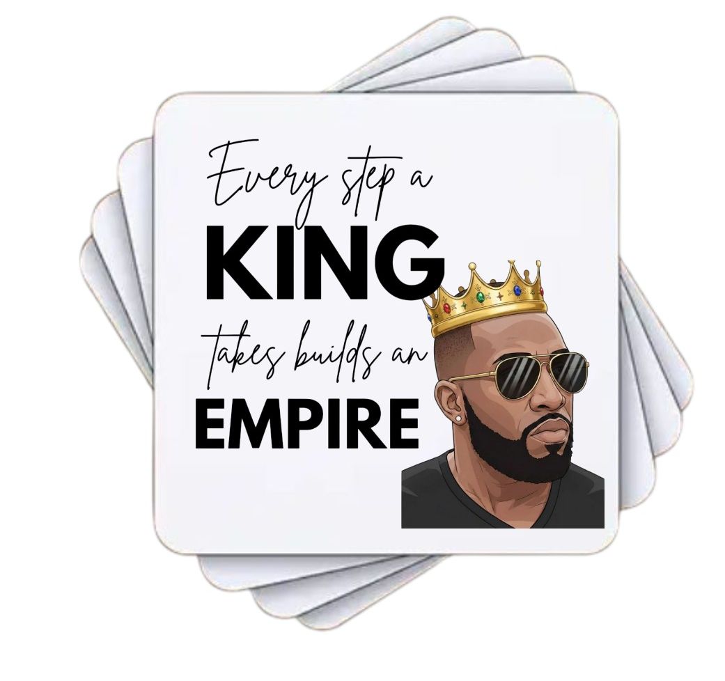 4 X Mens Rubber Coaster Personalised