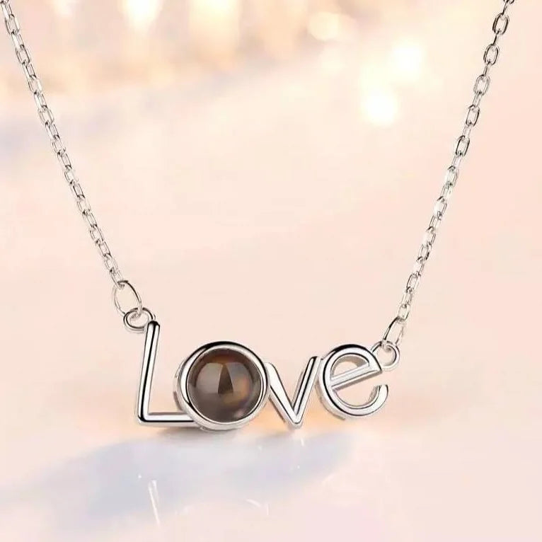 I LOVE YOU Necklace in 100 Languages