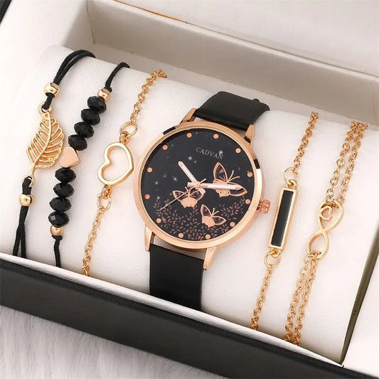 6pcs Watch & Bracelet Set