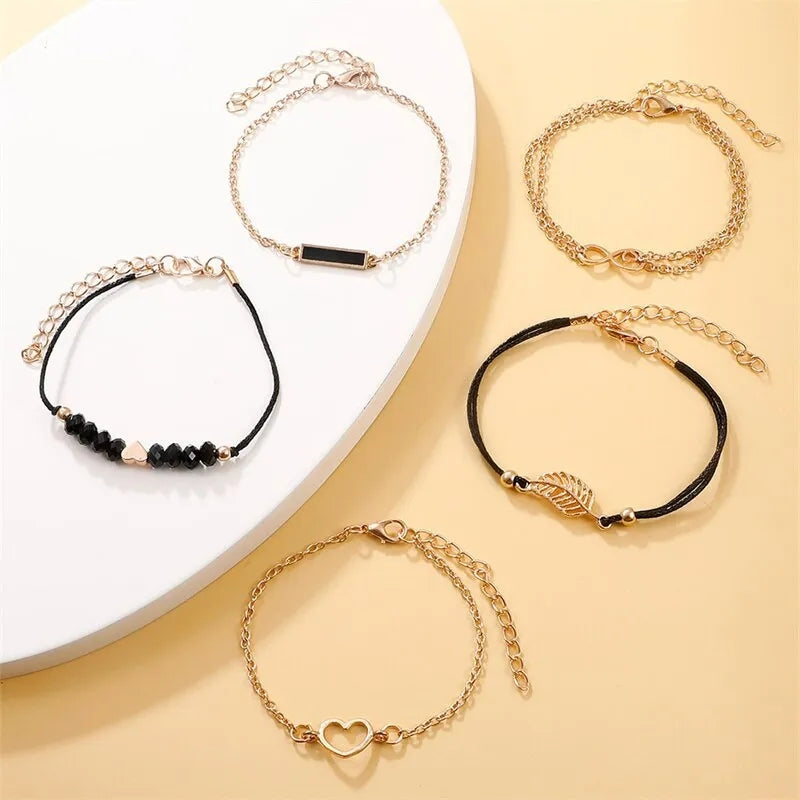 6pcs Watch & Bracelet Set