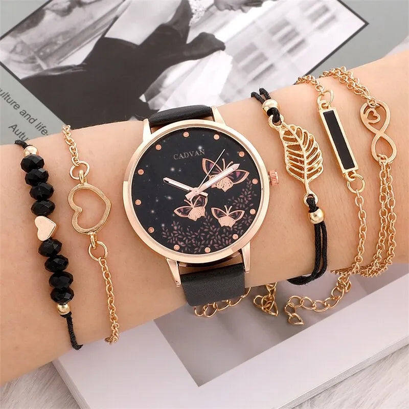 6pcs Watch & Bracelet Set