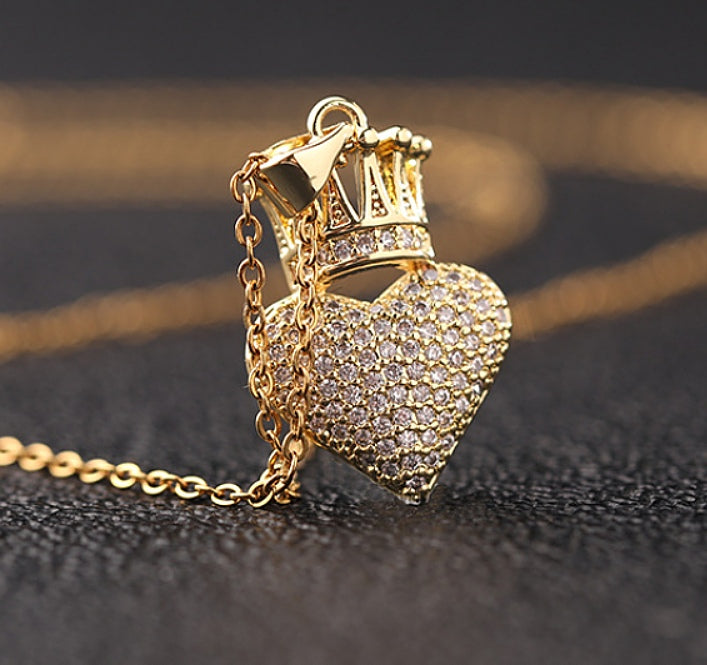 Love Crown Necklace & Pendant.